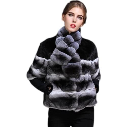 Import of new fund of 2019 autumn winters mink coat fashion female fur coat chinchilla fur coat collar