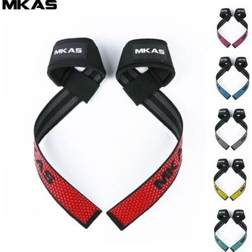 MKAS-correas de mu n eca para levantamiento de pesas, para Fitness, culturismo, entrenamiento, gimnasio, CrossFit, con Gel flexi
