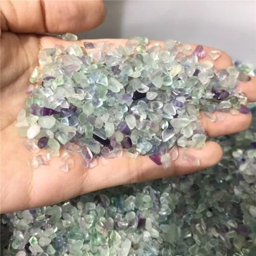100g natural stones and minerals colorful fluorite tiny tumbled stone for fish tank aquarium garden home decoration