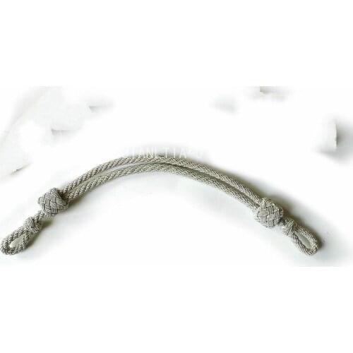 WWII GERMAN ELITE OFFICER VISOR HAT STRAP CHIN CORD SILVER