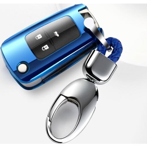 Funny New Soft TPU Full cover car key case shell For Chevrolet for Cruze Aveo 2011 2012 Car Flip Folding Remote Key Accessories