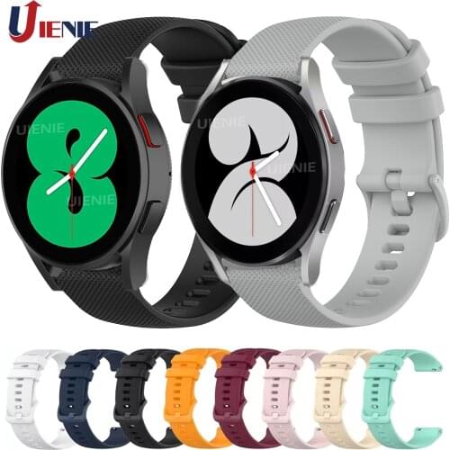 22/20MM Silicone Watch Band for Samung Galaxy Watch 3/ 4 40mm 44mm& Classic 42mm 46mm Strap Watchband Sport Bracelet Wristband