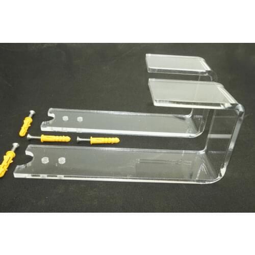 Skateboard Rack in Clear Acrylic. Holds 1 board. Wall Mounted.Storage/display