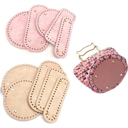 Knitting DIY Bag Cushion Base with Holes Crochet Handbag Shoulder Pack Insert Pad
