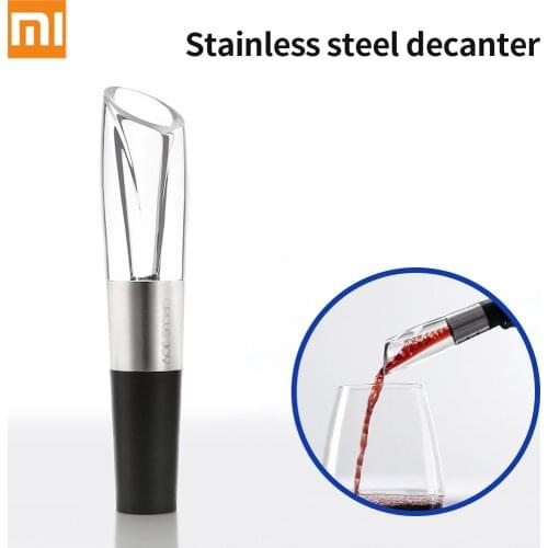 Xiaomi Circle Joy Stainless Steel Mini Quick Decanter 2-in-1 Red Wine Pourer Aerator Decanters Easy Cleaning