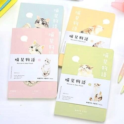 1pcs/lot 185*125mm/Vintage Lovely Neko Planet series binding style Kraft paper NoteBook/stationery office school supplies