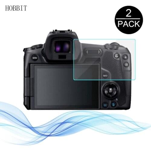 2Pack Water-proof Tempered Glass For Canon EOS R/RP/R5 /R6 0.3mm Thickness 2.5D Optical Glass High Quality Digital Camera Film