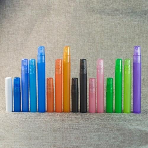 2000pcs *10ml Pink ,Red ,blue ,clear black green New Mini Refillable Portable Perfume Bottle Empty Spray Refillable Bottles