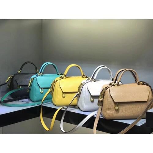 2021 Trend Tote Bags For Women Solid Color Handbag Casual Leather Shoulder Bag