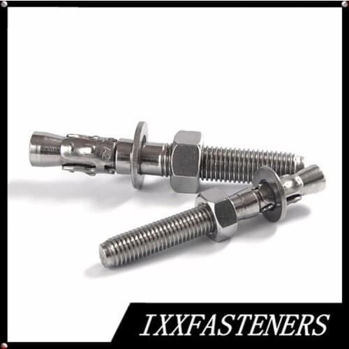 5PCS M6 M8 M10 M12 M16 316 Stainless Steel Expansion Bolts Wedge Anchor Bolt Screw Type Expansion Anchor Bolts
