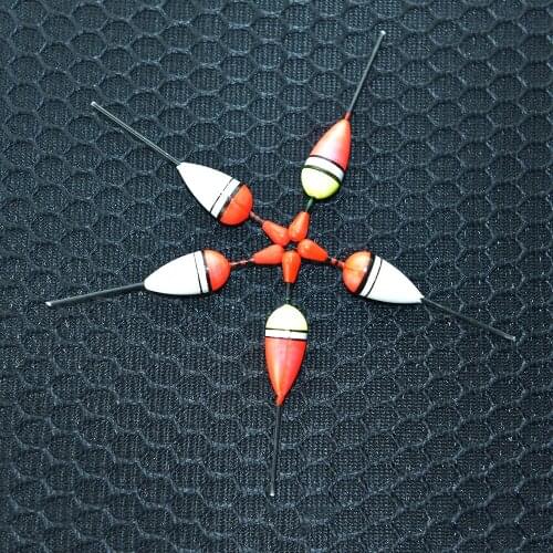 6 sets/bag 15pcs/set Assorted Sizes Lot with rubbers Slip Drift Tube Fishing Lure Floats