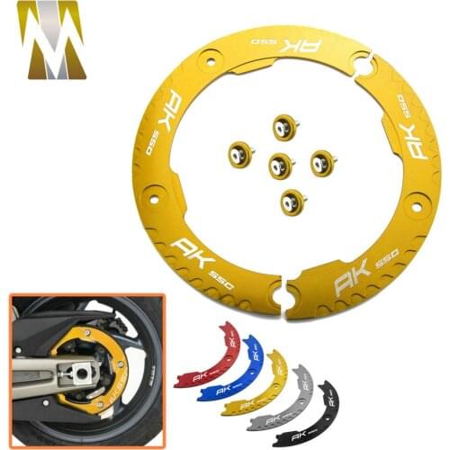 Motorcycle Accessories Transmission Belt Pulley Protective Cover For KYMCO AK550 AK 550 2017 With LOGO CNC Aluminum