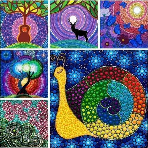 Special Shaped Crystal Full Drill Flowers and Plants Diamond Painting Home Craft Decoration Gift Crystal Diamond Painting 30x30