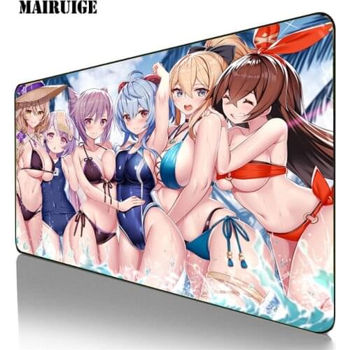 Anime sexy girl Large Gaming Genshin Impact Mouse Pad Laptop Keyboard Pads Computer PC Accessories Game Mousemat Play Mats Csgo