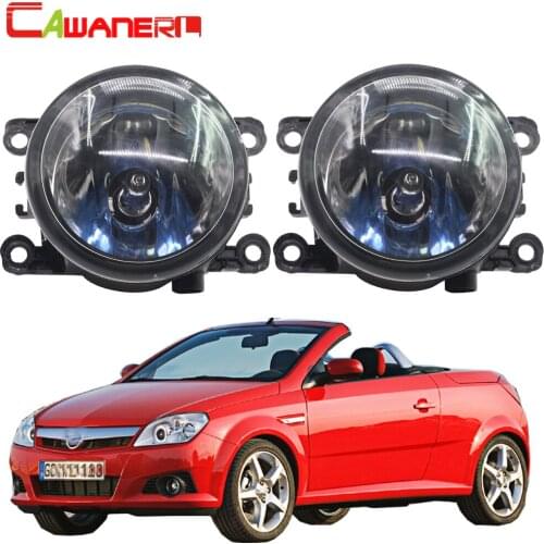 Cawanerl 2 X H11 100W Car Light Halogen Bulb Fog Light DRL Daytime Running Lamp 12V For Opel Tigra TwinTop Convertible 2004-2006