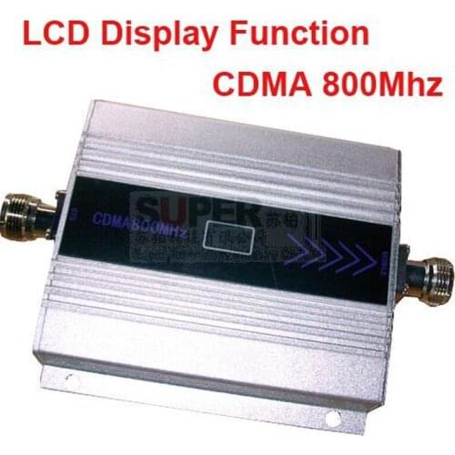 CDMA booster gain 55dbi LCD display function max.500square meter work CDMA 850Mhz mobile phone signal booster and repeater