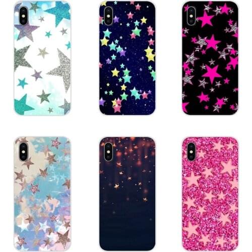 Glitter Stars Accessories Phone Cases Covers For Samsung Galaxy A3 A5 A7 A9 A8 Star A6 Plus 2018 2015 2016 2017