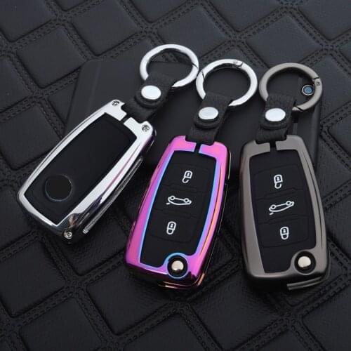 Zinc alloy car key cover case keyfob for Volkswagen VW Passat Golf 6 Jetta Bora Polo Sagitar Tiguan Lavida Santana Touran