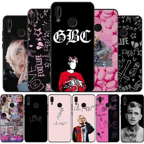 Black TPU Silicone Soft Phone Case Lil Peep Hellboy Love For Huawei 40 30 20 10 9 Lite Pro P smart 2019 Y6 Y6 Prime2019 Y9 2018