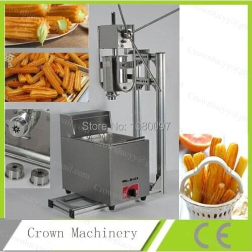 3L Stainless steel Churros machine with 6L LPG gas fryer