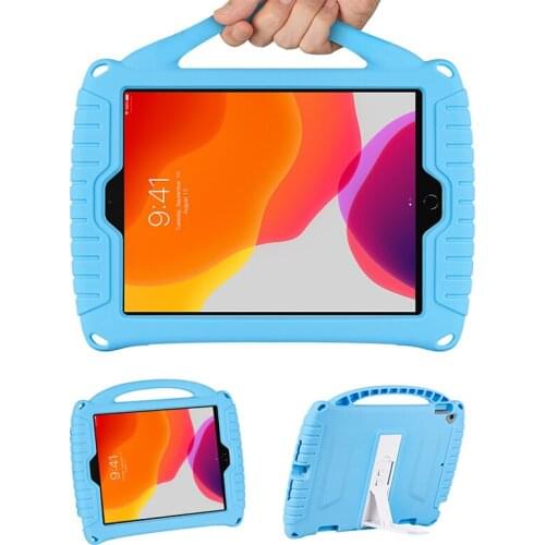 For iPad 7th/8th Generation Case Kids Shockproof Soft Portable Handle Hand Holder Cover for iPad 10.2 Case iPad Pro 10.5 Fundas