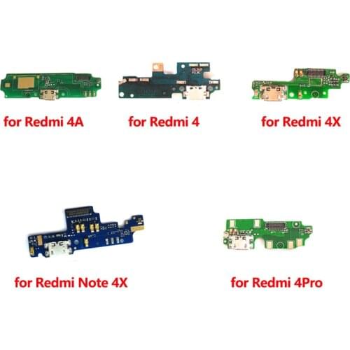 For Xiaomi Redmi 4A 4 4X 4Pro Replacement Microphone Module+USB Charging Port Board Flex Cable for Redmi Note 4 4X Repair Parts