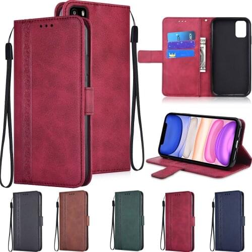 Leather Case for Huawei P Smart 2019 2021 P20 P30 P40 Pro Lite E Wallet Cover For Honor 7A 8A 9A 8S 9S 7S 9C 10 20 30 Lite 30S