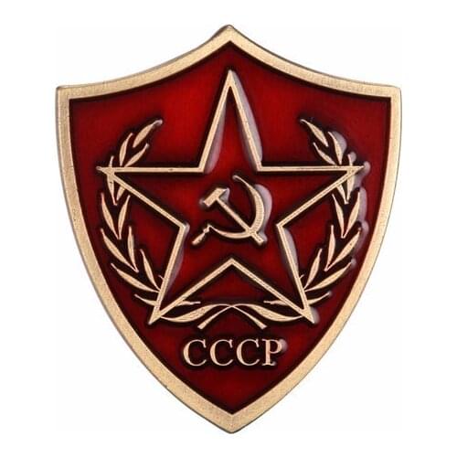 Lof of 10 soviet cccp red star flag emblem socialism russian lapel pin badge victory day collect