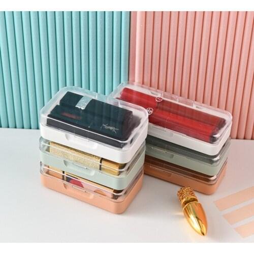 Mini Lipstick Holder Make Up Portable Travel Cosmetic Makeup Case Organizer Beauty Waterproof Lip Gloss Organizer