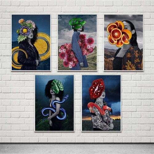 Modular Hd Prints Charming Woman Pictures Abstract Home Decor Landscape Painting Canvas Portrait Poster Wall Art For Living Room