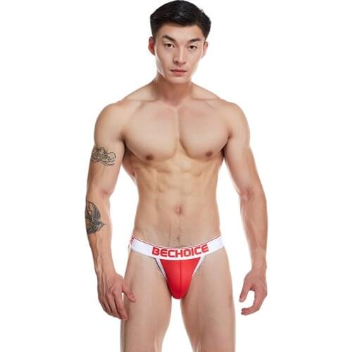 Bechoice mens low waist underwear mesh breathable va va voom comfortable high fork youth briefs