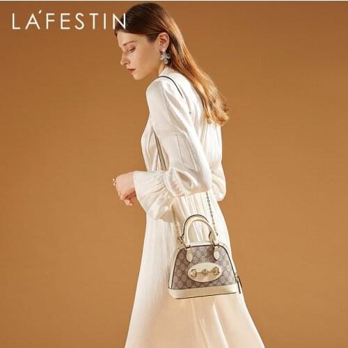 LA FESTIN 2021 New Trendy Shell Shoulder Crossbody Bag All-match Women Fashion Luxury Handbags Designer Classic Leather Bags