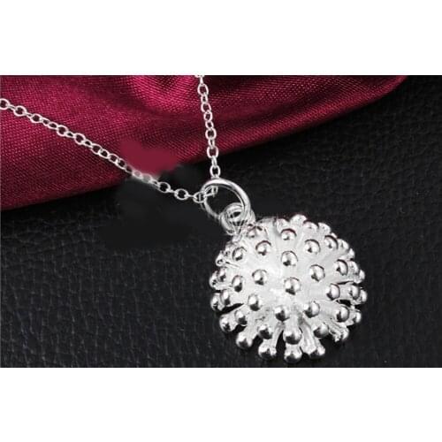 Wholesale supply of Korean popular silver plated fashion jewelry jewelry fireworks pendant necklace