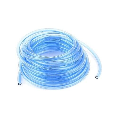 6mm x 4mm Air Pneumatic PU Hose Tube Pipe Clear Blue 6M Long