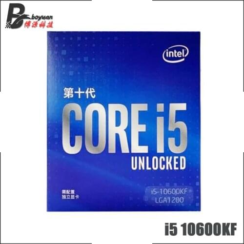 Intel Core i5-10600KF I5 10600KF 4.1 GHz Six-Core Twelve-Thread CPU Processor 65W 12M LGA 1200 Sealed new but without the cooler