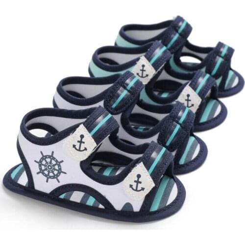 Cool Summer Infant Boy Sandals Canvas Kids Baby Boy Sandals Soft Sole Toddler Shoes 0-18M