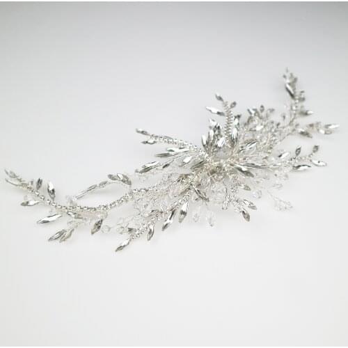 SG0914 New design handmade crystal hair accessories bridal hair clip wedding headdress for girl