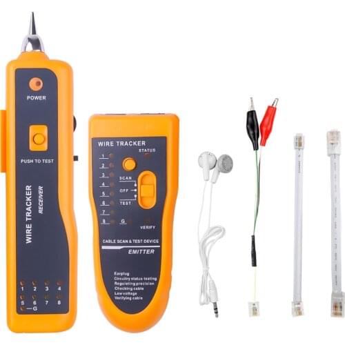 Kebidumei RJ11 RJ45 Cat5 Cat6 Telephone Wire Tracker Tracer Toner Ethernet LAN Network Cable Tester Detector Line Finder tool