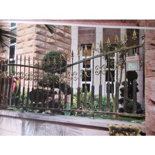 Hench 100% handmade forged custom designs Residential Grade Wrought Iron Fence