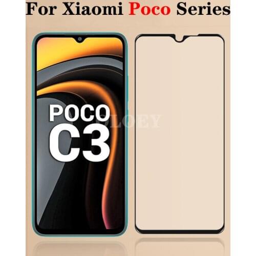 Tempered Glass Phone Case On For Xiaomi Mi Poco M3 X2 X3 NFC Screen Protector Protective Film For Xiomi Poco F2 m2 Pro Mi3 Glas