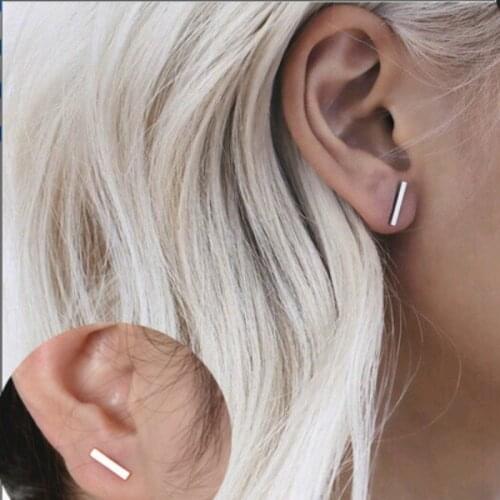 Fashion earing for women 2020 statement ladies Fashion Alloy Earrings Ear Ring Combination Of Simple One Word Shape Earrings