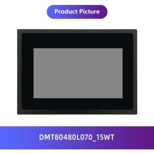 DWIN TFT LCD Module 7.0 Inch 800*480 Resolution UART Serial HMI Touch Panel, 65K Colors, DMT80480L070_15WT