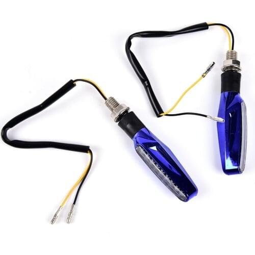 1pcs Universal Motorcycle LED Turn Signal Light Indicator Flasher Light Flexible Amber Blinker Lamp Light For Moto Motorbike