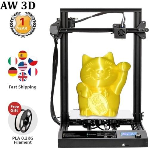 AW Design 3D Printer plus Size 310*310 *400mm Printing FDM printer and PLA/ABS/PETG Filament 1.75mm Fast Prototyping Creative