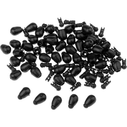50 Pieces Quick Change Beads Carp Fishing Method Feeder Line Holder Terminal Tackle Fishing Change Hook Length Shock Beads
