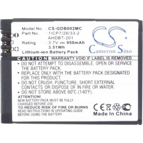 Cameron Sino 950mAh battery for GIROPTIC edges closer to 360 action cam for GOPRO HD Hero3 Black Edition White Hero3