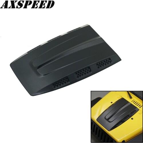 AXSPEED RC Car Engine Hood ABS Plastic for 1:10 Axial SCX10 D90 Jeep Wrangler Rubicon Body Shell RC Crawler Car Parts