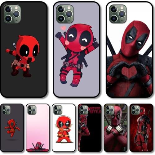 Cute hero Phone Case cover For iphone 12 11 8 7 6 s XR Pro Max PLUS X XS SE 2020 mini black cell shell