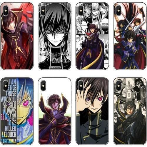 Lelouch vi Britannia Code Geass Silicone Phone Case For iPhone 12 11 Pro Max Mini XS Max XR X 8 7 Plus 6 6S Plus 5 5S SE 2020