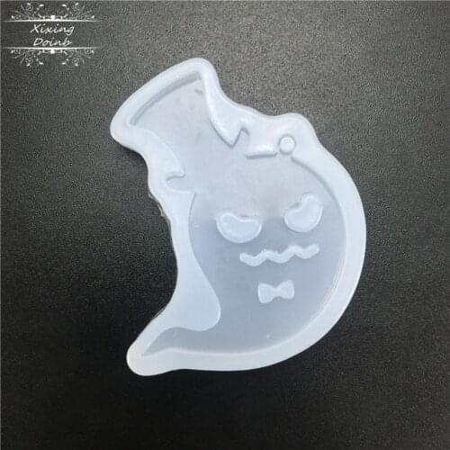 Halloween Ghost shape crystal resin mold soft candy cake decoration tool hand craft epoxy resin jewelry silicone mold